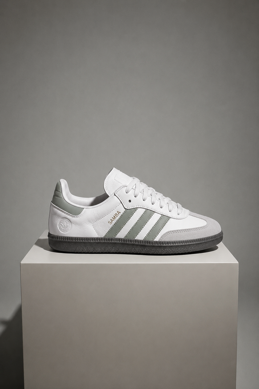 Adidas Samba Shoes White & Grey