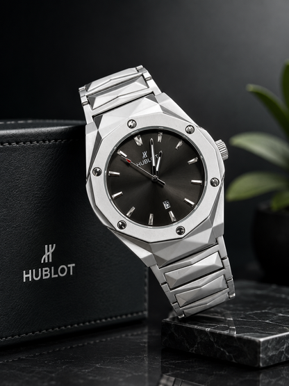 Hublot Inspired Rotating Back Watch