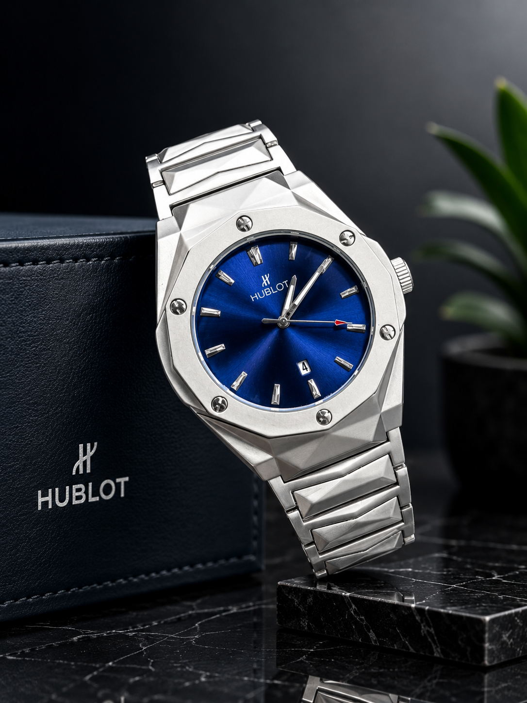 Hublot Inspired Rotating Back Watch