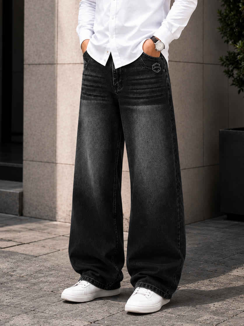FitByHMD Urban Black Cargo Jeans
