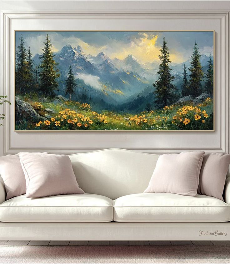 Landscape Oil Paint Style Wall Art Canvas